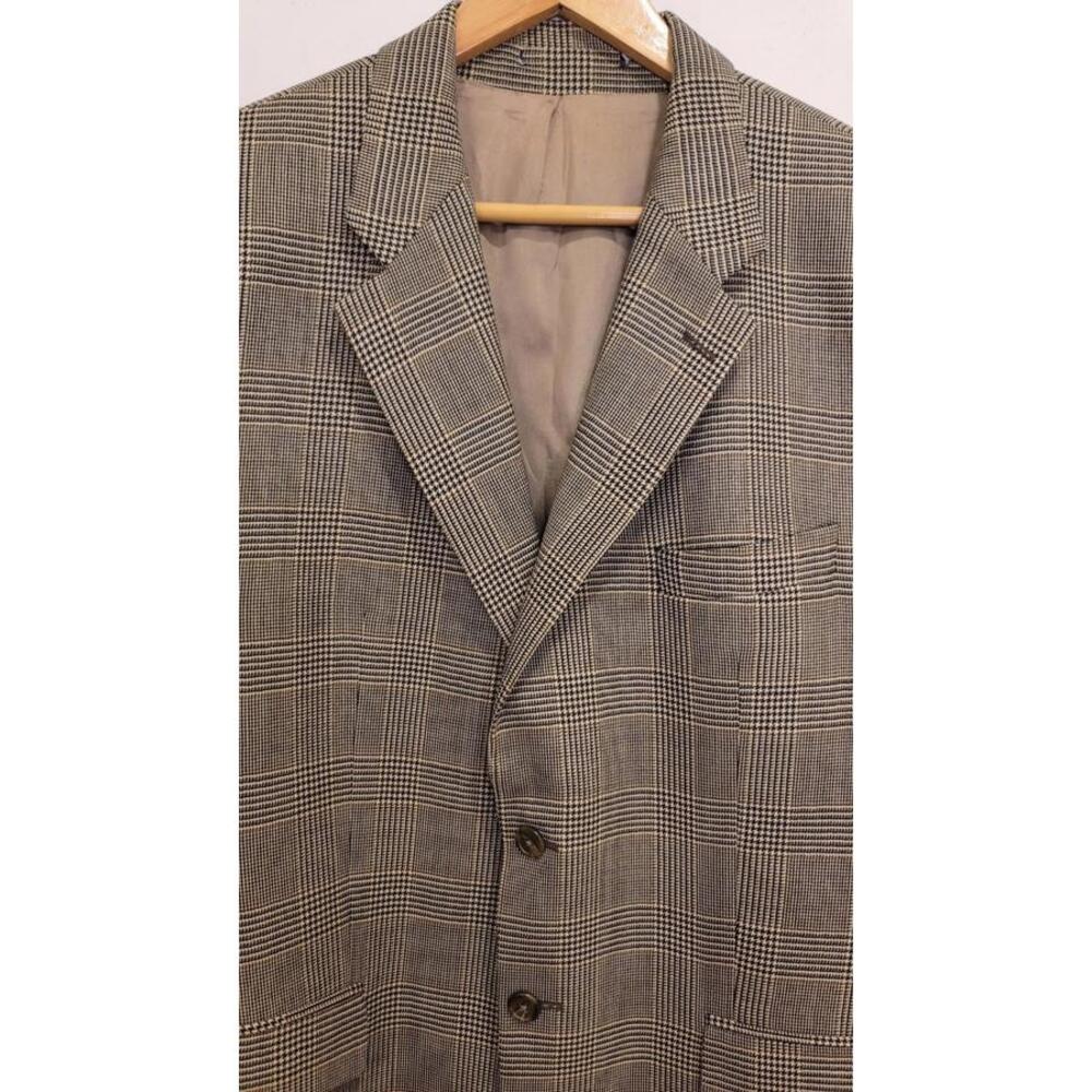 Vintage Polo University Ralph Lauren Houndstooth Blazer‎ Jacket SportCoat 44R